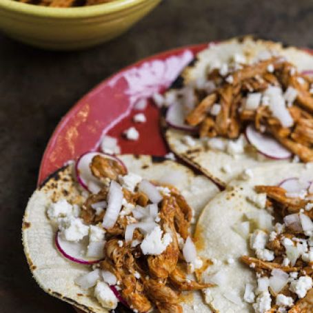 Orange-Guajillo Chili Pulled Chicken